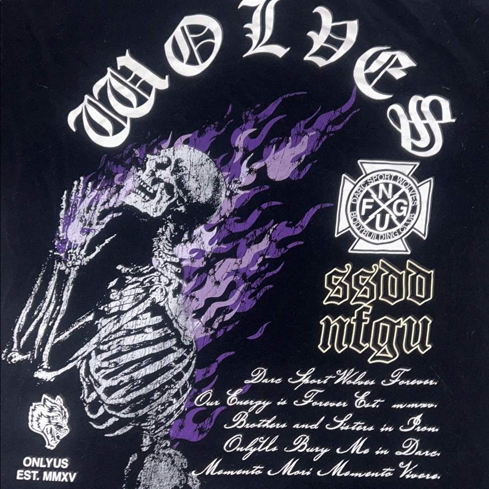Darc Sport Black and Purple Wolves Tee